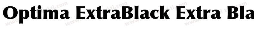 Optima ExtraBlack Extra Black字体转换
